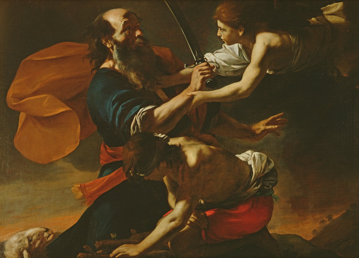 Het Offer van Isaac door Mattia (1613 99) Preti