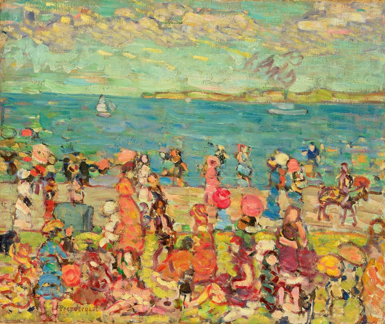 Strandscène, c.1912-13 door Maurice Brazil Prendergast