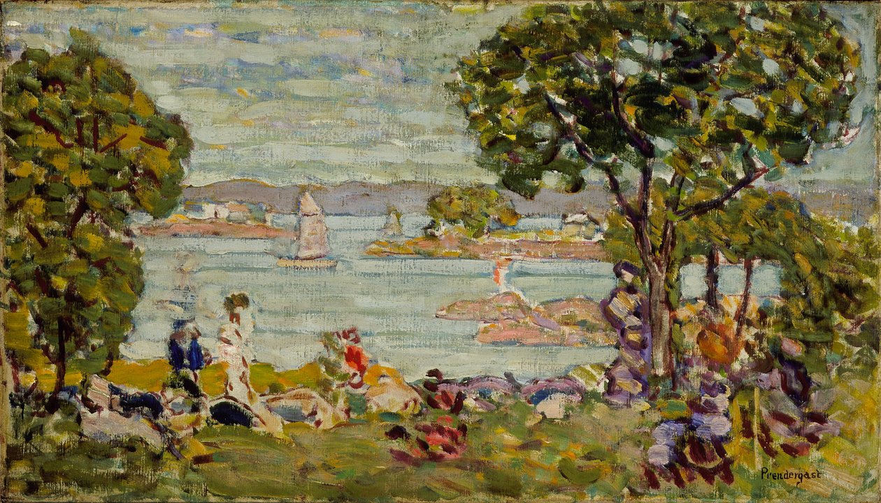 Baai, Maine, c.1907-10 door Maurice Brazil Prendergast