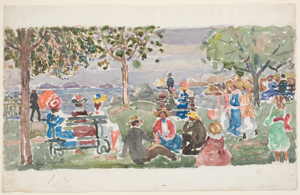 Gloucester Park door Maurice Brazil Prendergast