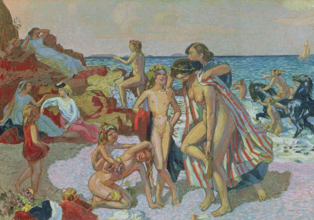 Bacchus en Ariadne, 1907 door Maurice Denis