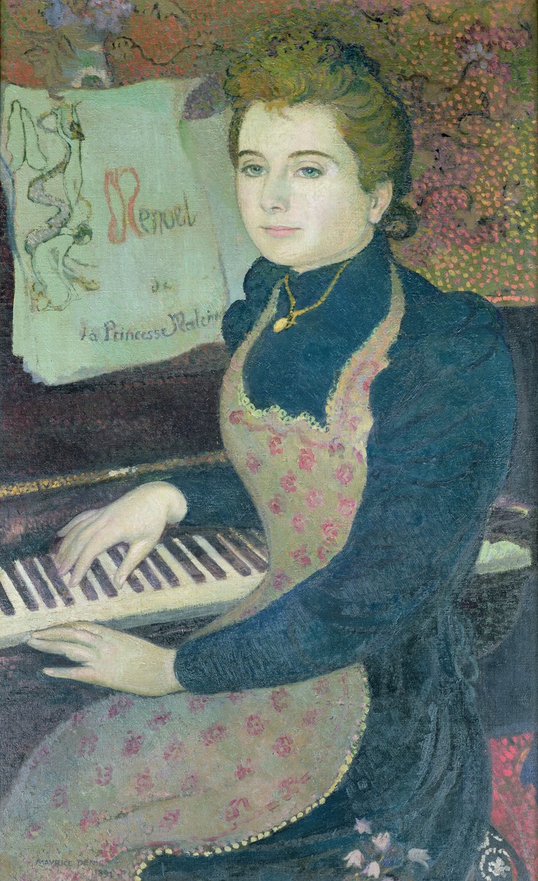 Marthe aan de piano of, Menuet van Prinses Maleine door Maurice Denis