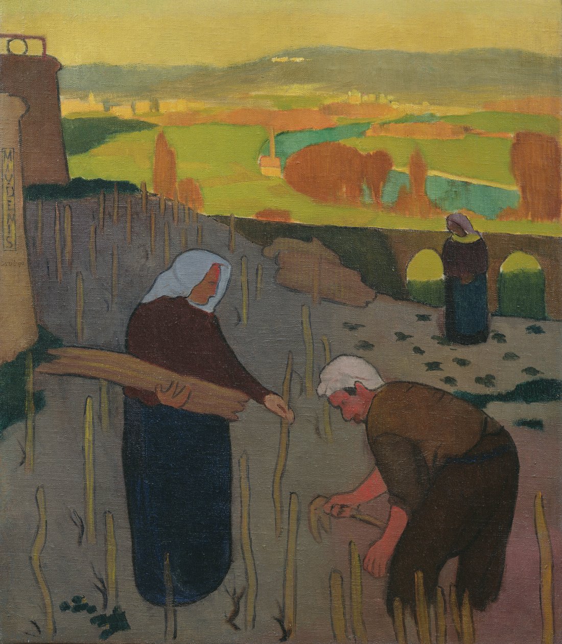 Herinnering aan de avond II of, De Wijngaard in Le Pecq, 1890 door Maurice Denis