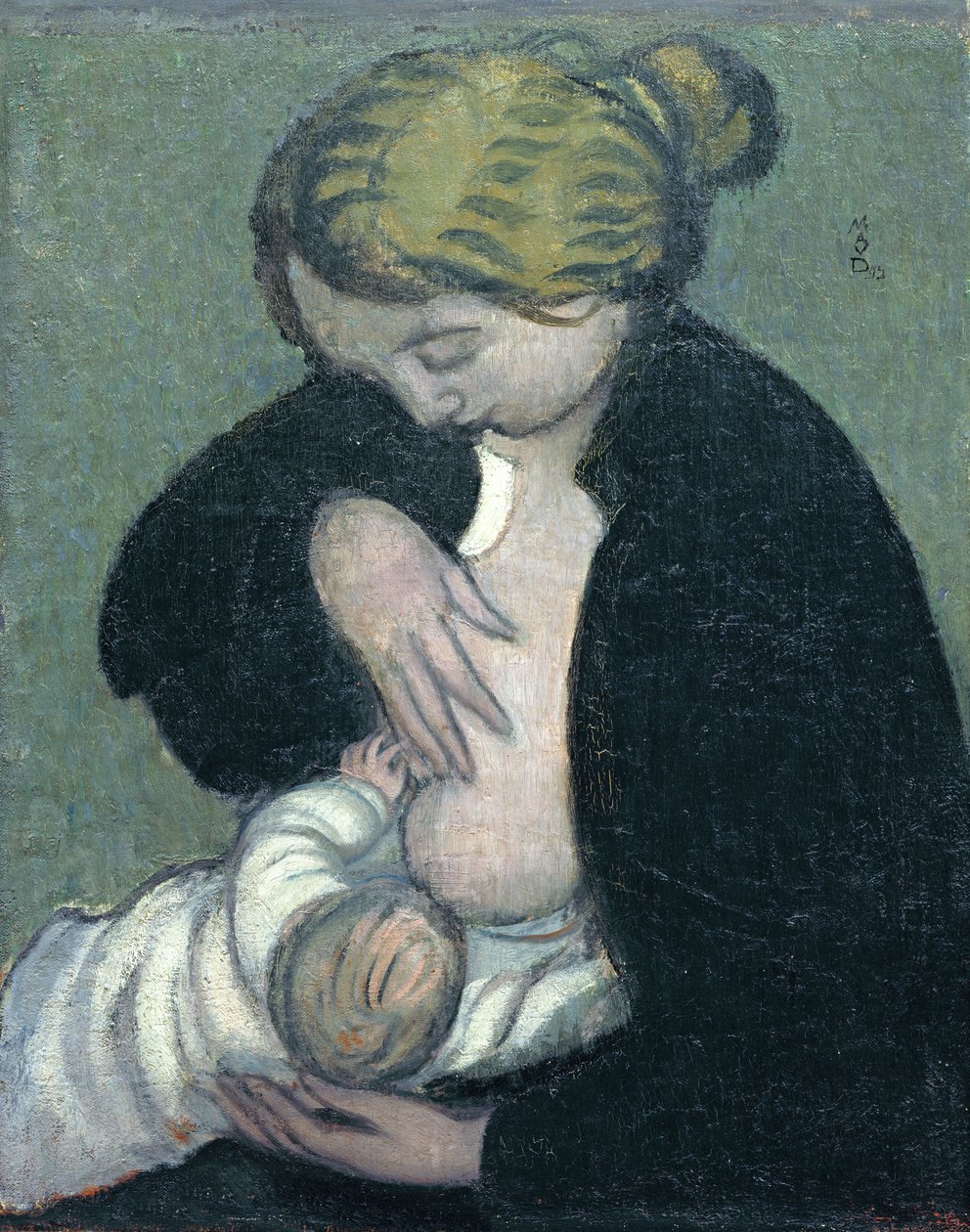 Moeder in een Zwart Shirt, 1895 door Maurice Denis