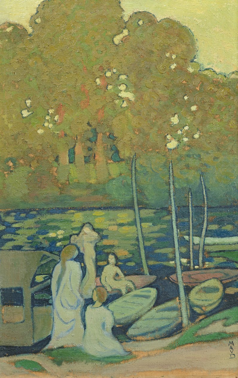 Nimfen, of De Seine bij Port-Marly, ca. 1890 door Maurice Denis