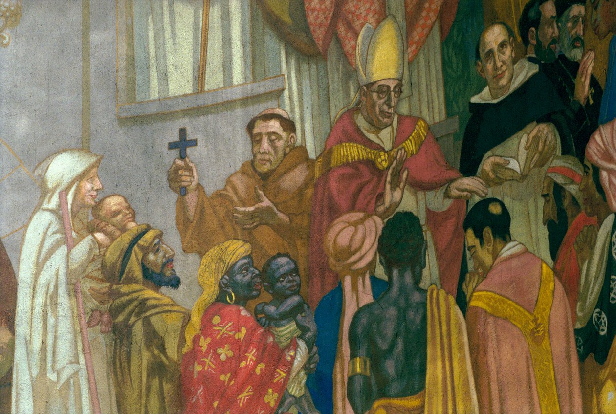 Pinksteren (detail), uit de apsis van de kerk, 1934 door Maurice Denis