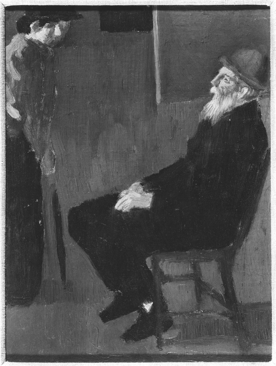 Pierre Auguste Renoir en Mademoiselle Beaudot, 1911 door Maurice Denis