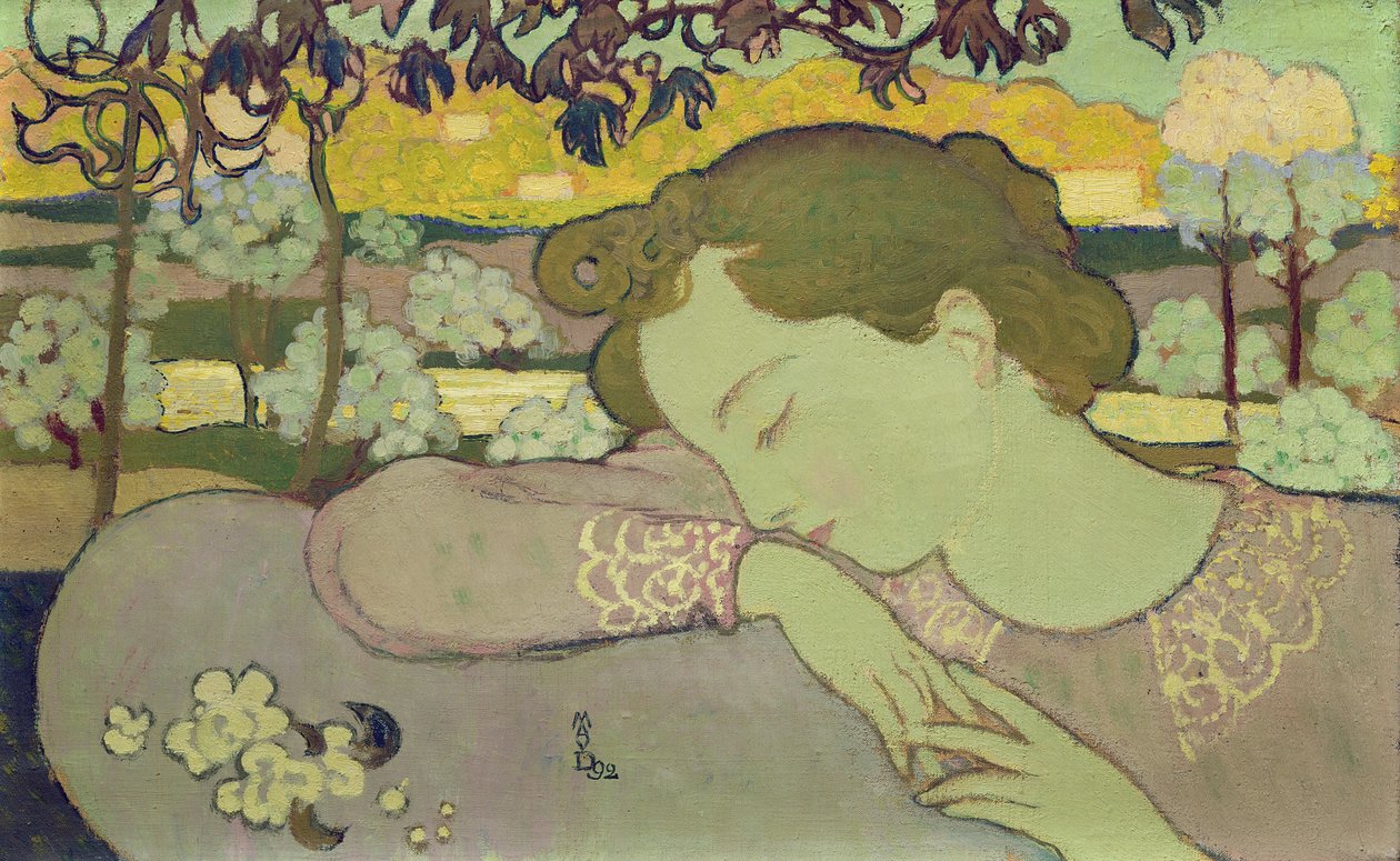 Slapende Vrouw, 1892 door Maurice Denis