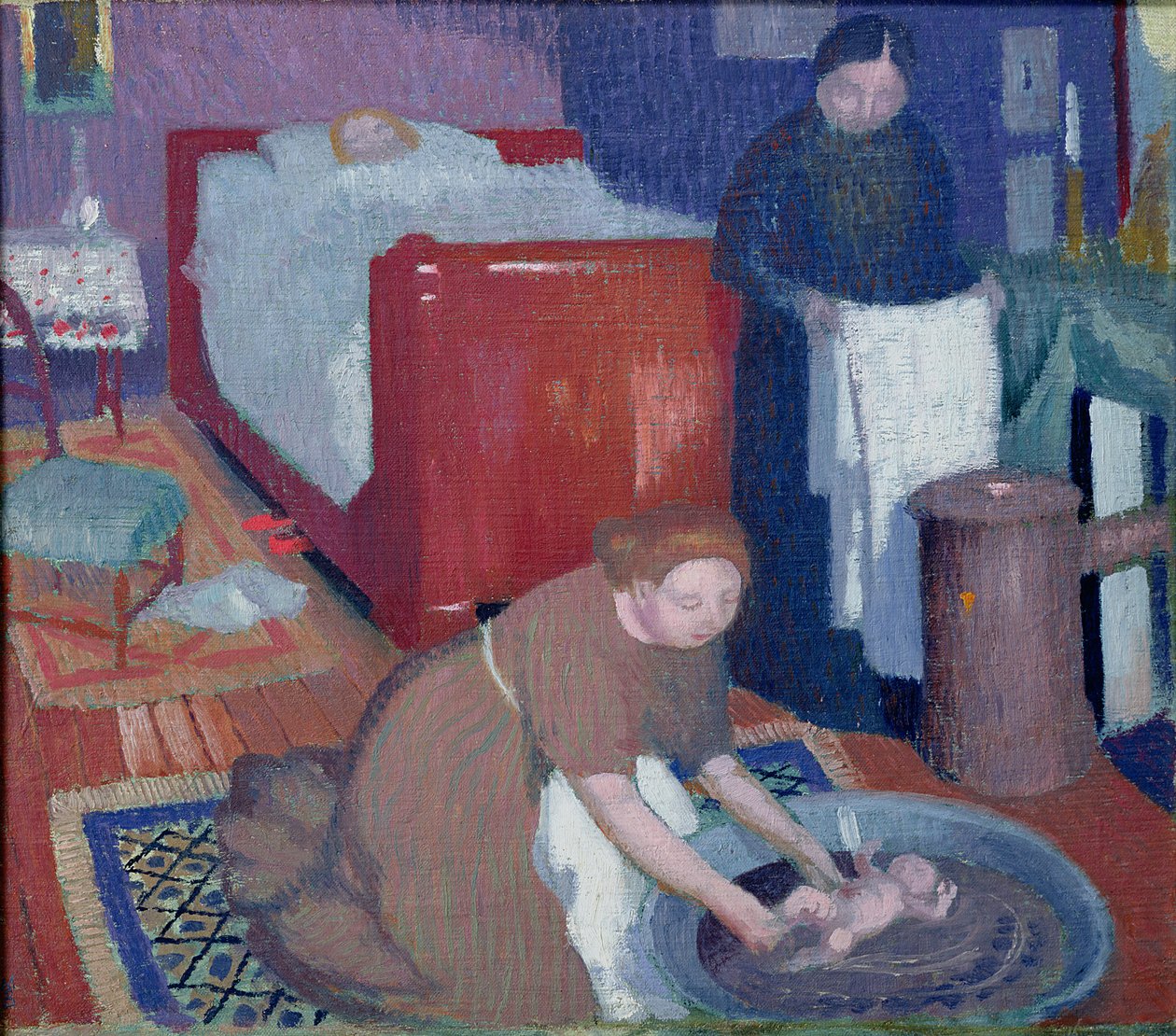 Het Eerste Bad, ca. 1899 door Maurice Denis