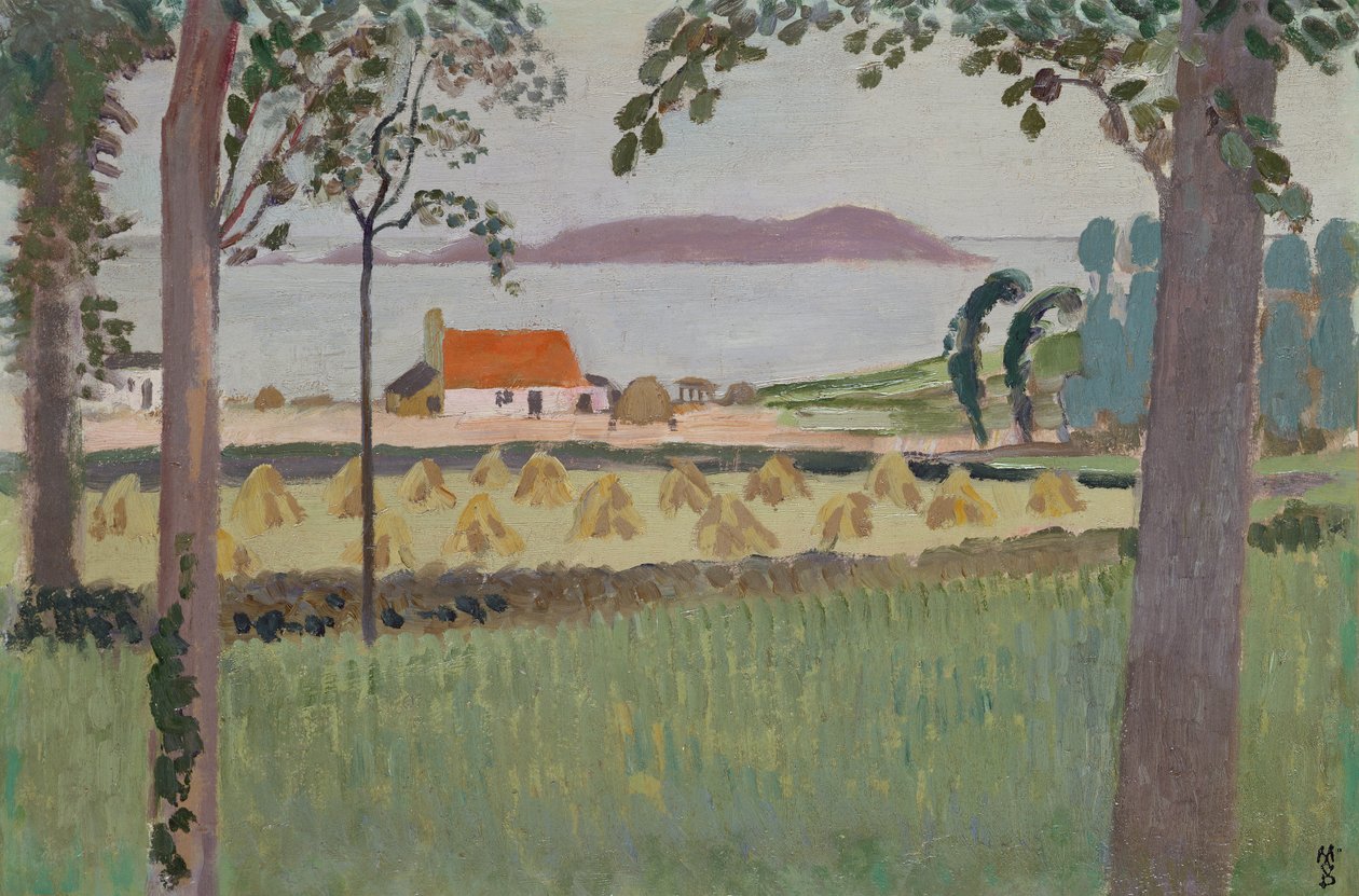 De kleine boerderij in Louannec, 1911 door Maurice Denis