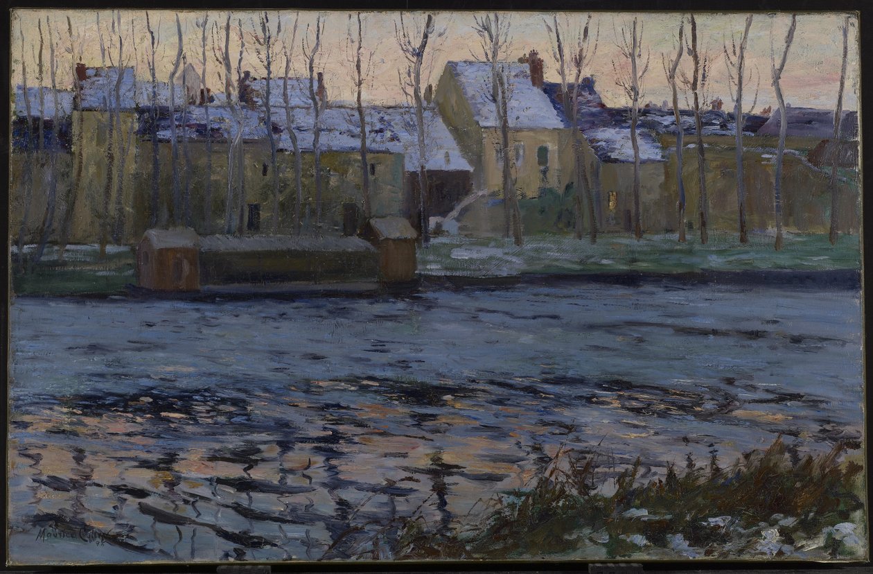 Moret, winter, 1895 door Maurice Galbraith Cullen