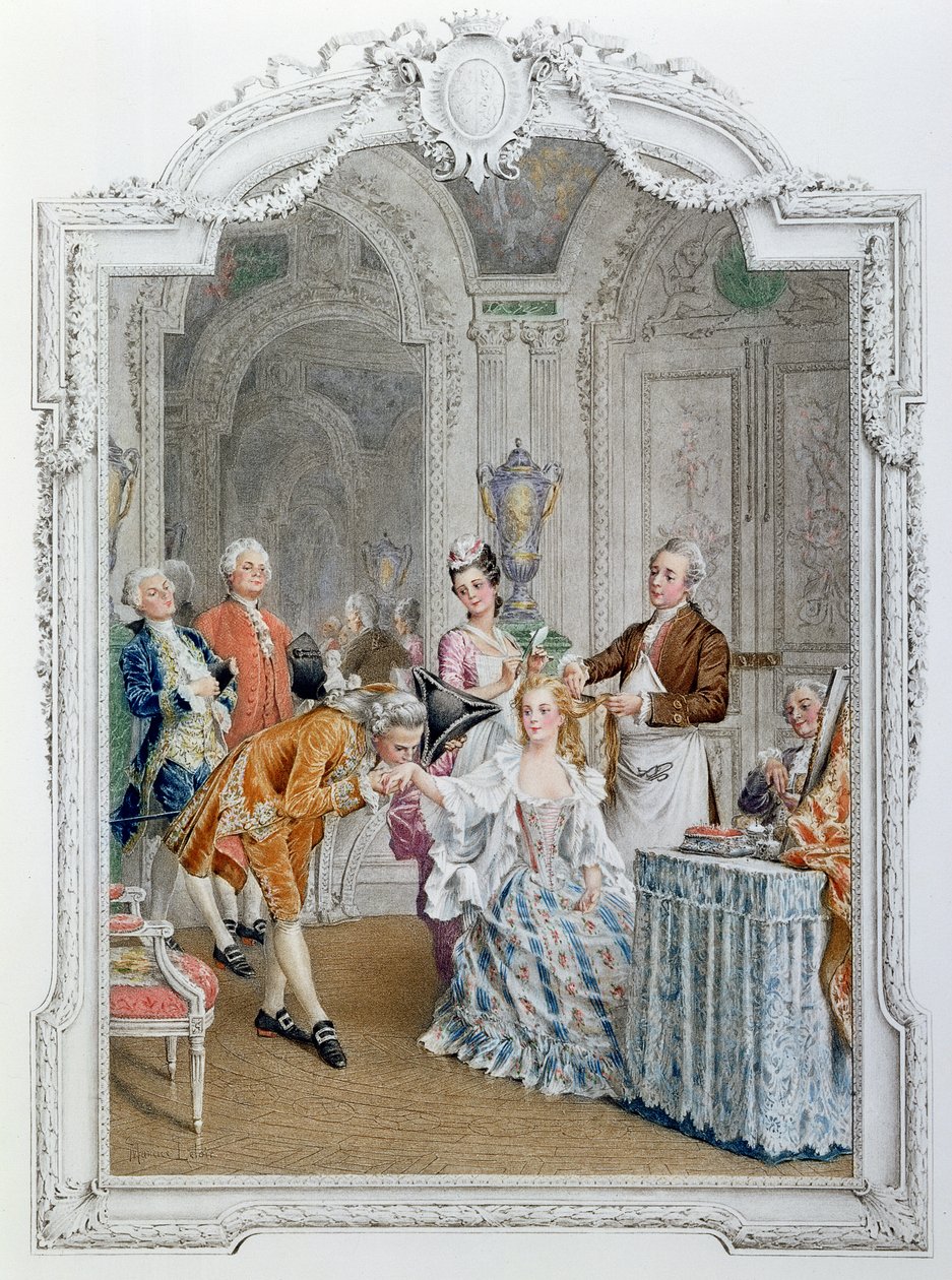 De Toilette, illustratie uit 