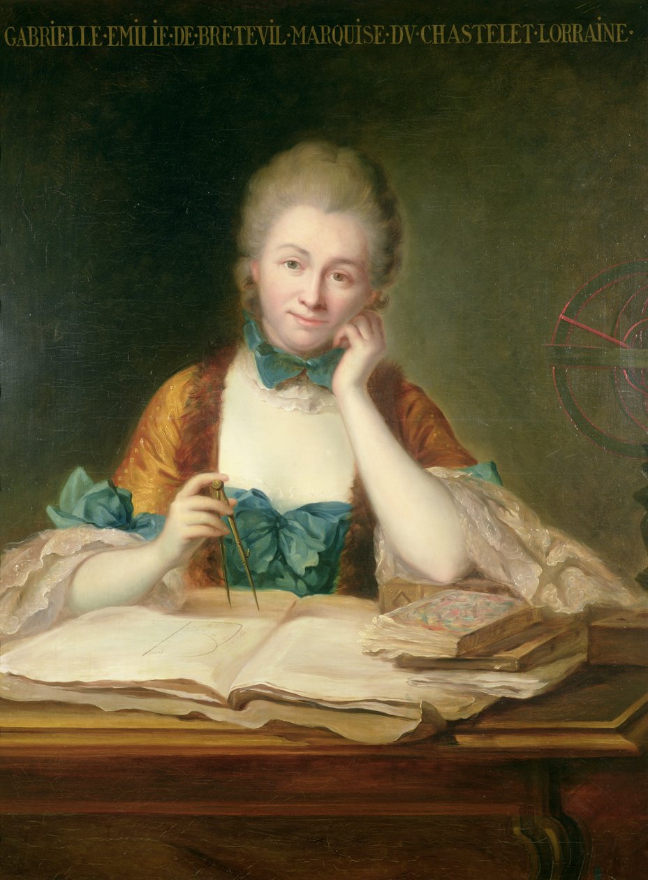 Madame du Chatelet-Lomont door Maurice Quentin de La Tour