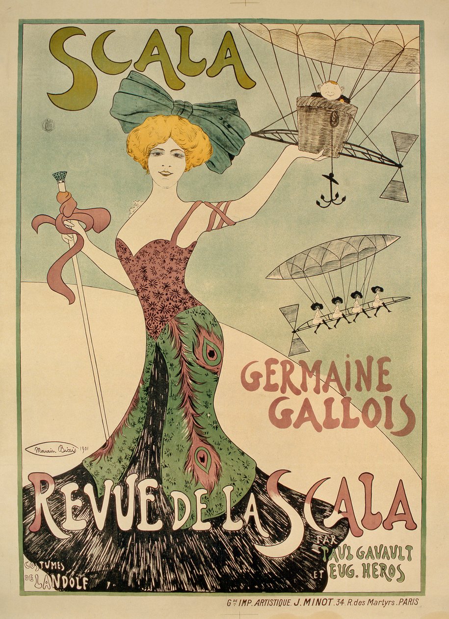 Revue de la Scala poster, 1901 door Maurice Biais
