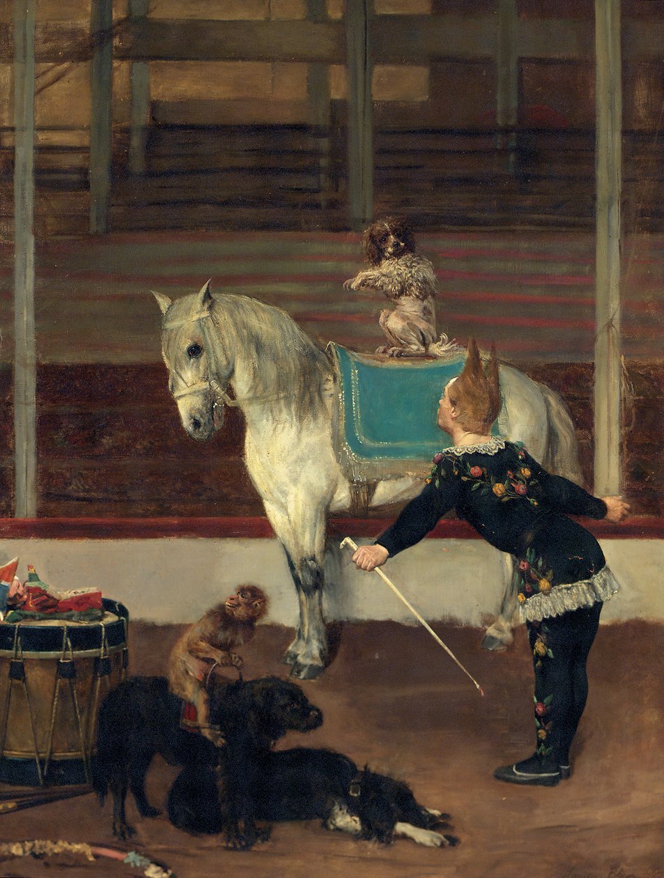 De Circusartiesten, 1875 door Maurice Blum