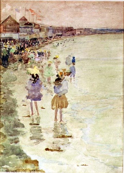 Crescent Beach door Maurice Brazil Prendergast