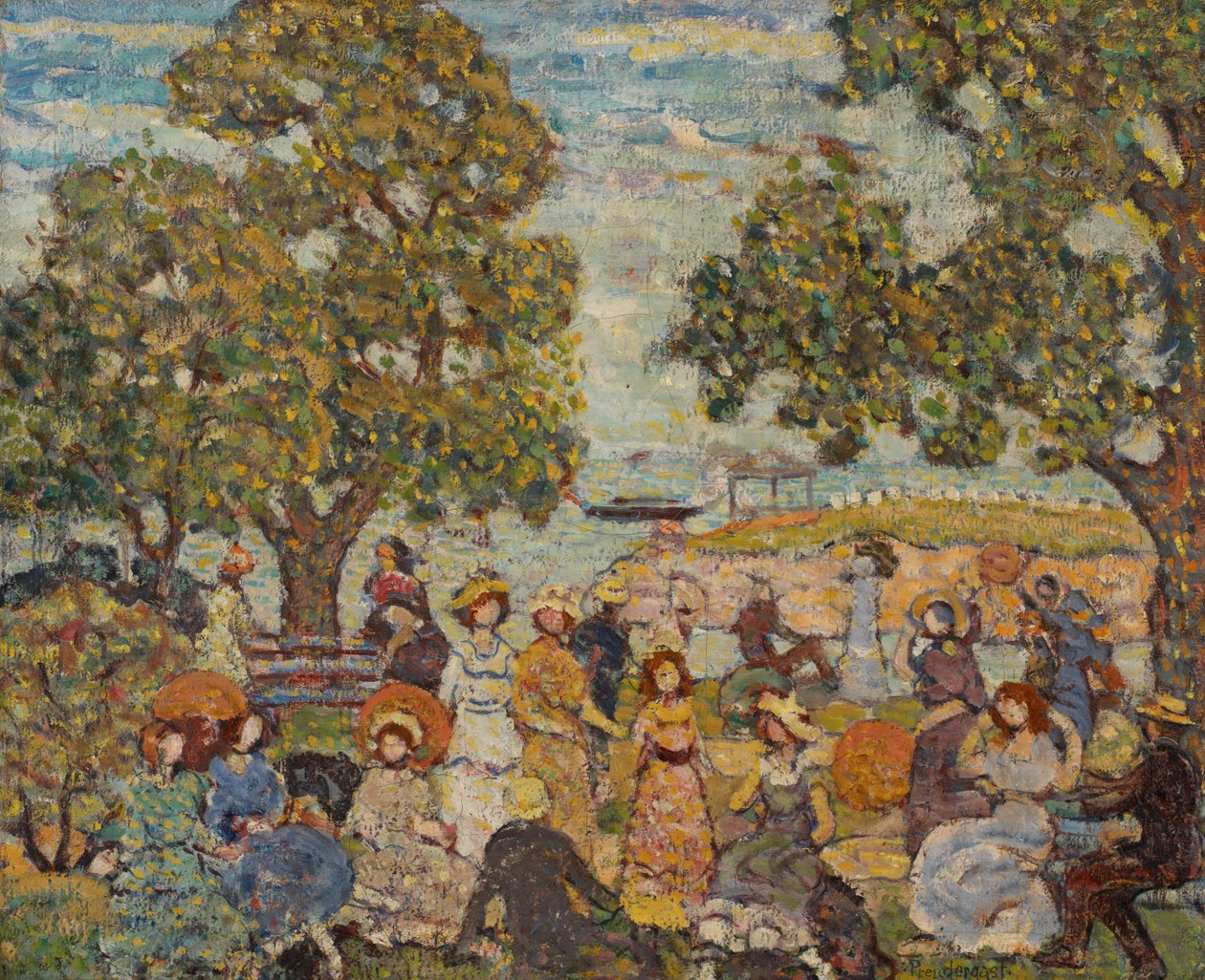 Landschap met Figuren door Maurice Brazil Prendergast