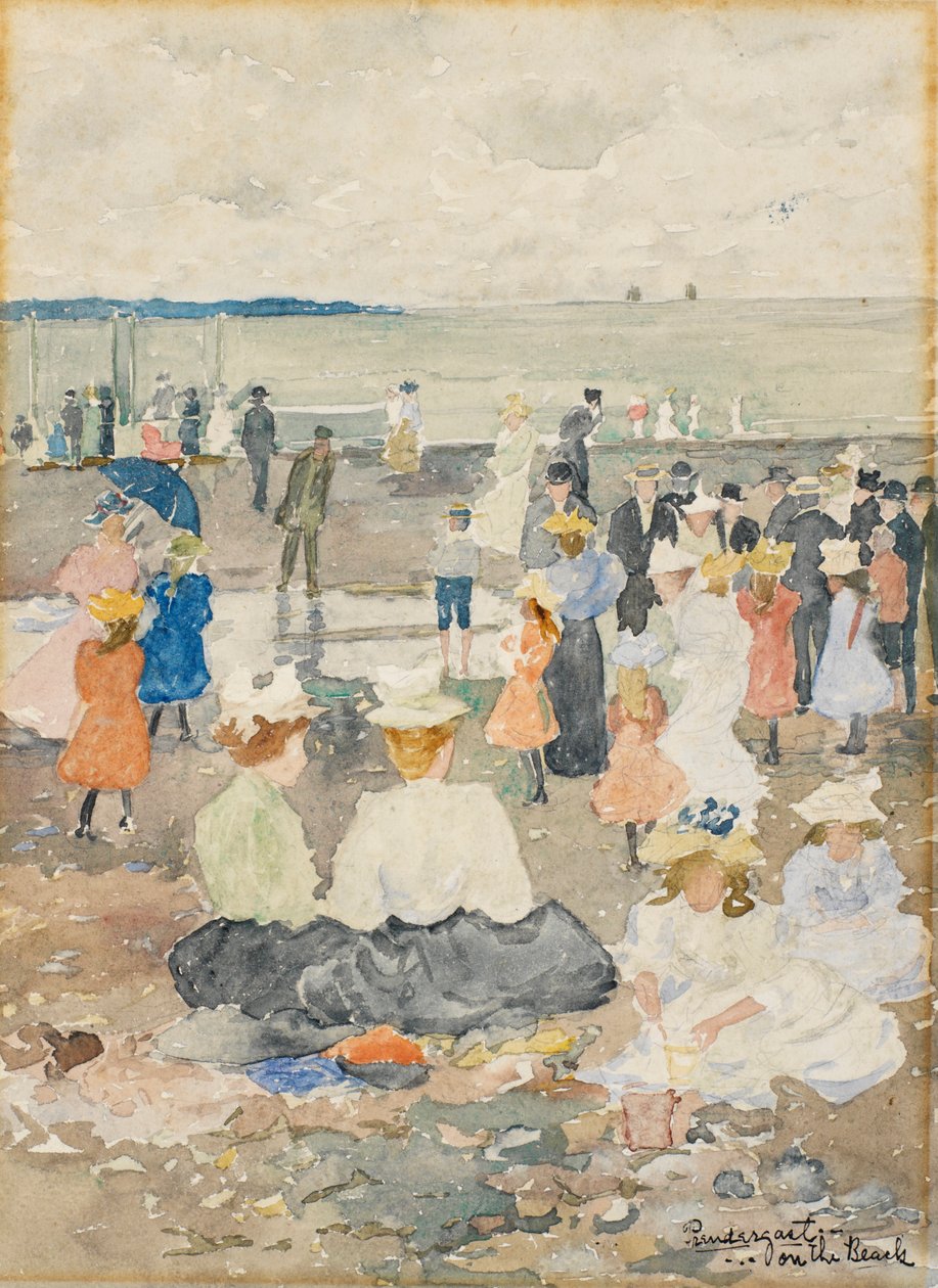 Op het Strand door Maurice Brazil Prendergast