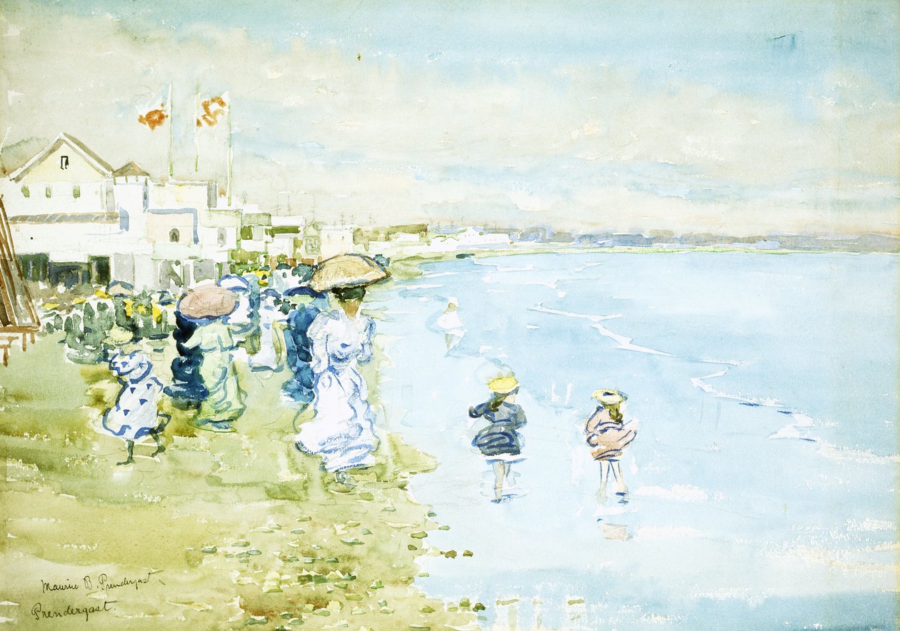 Revere Beach, Boston door Maurice Brazil Prendergast