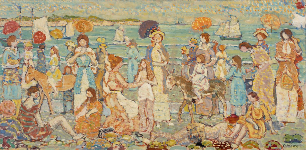 Het Strand "No. 3" door Maurice Brazil Prendergast