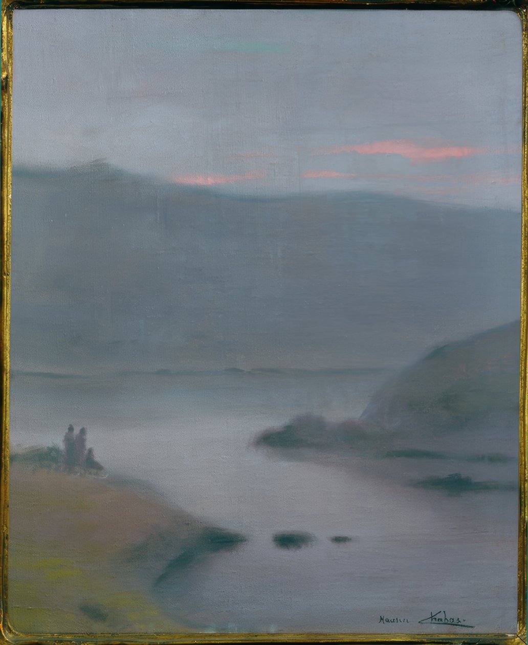 Landschap door Maurice Chabas