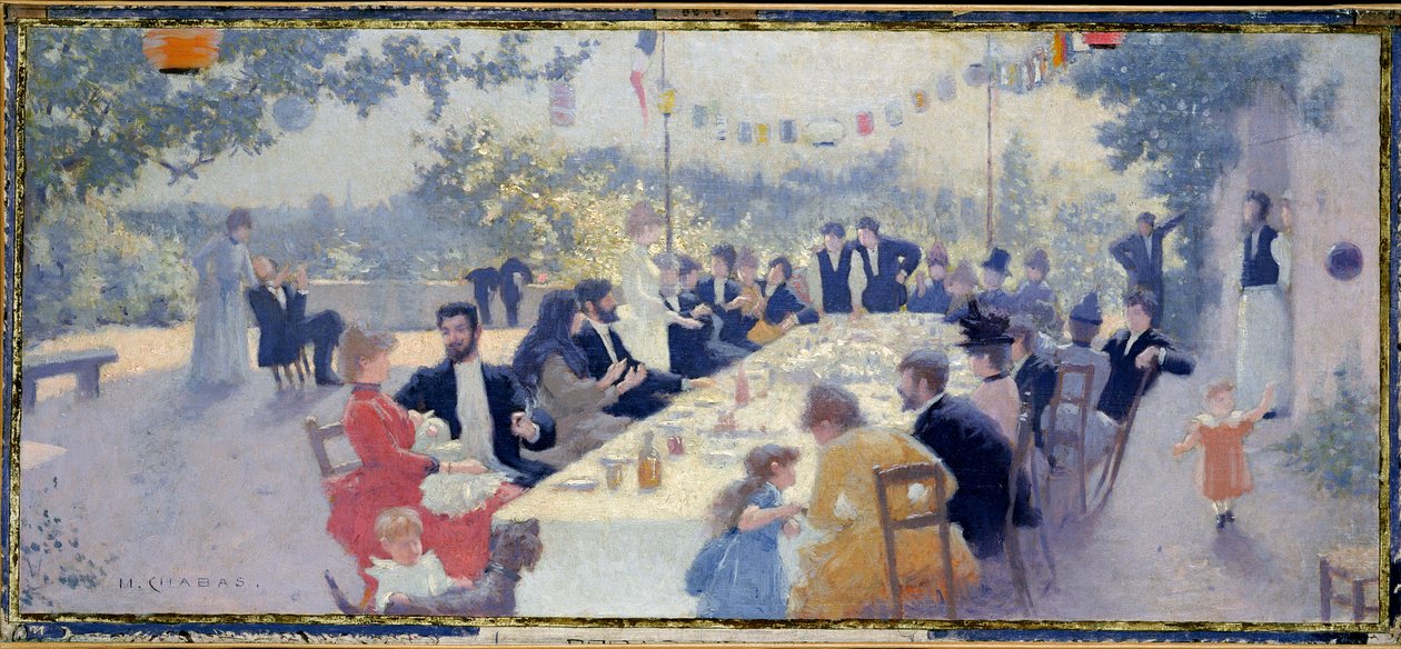 Het bruiloftsfeest door Maurice Chabas
