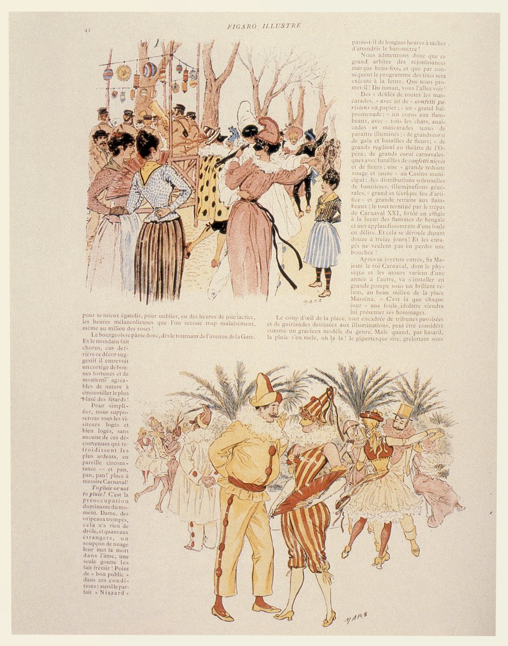 Carnaval van Nice, 1894 door Maurice Charles Mathieu Bonvoisin