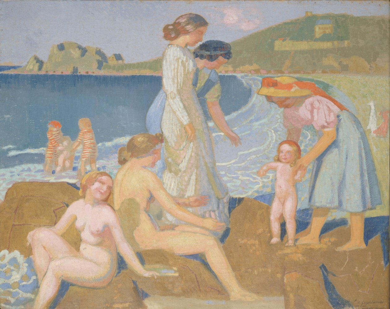 Baden bij Perros Guirec door Maurice Denis