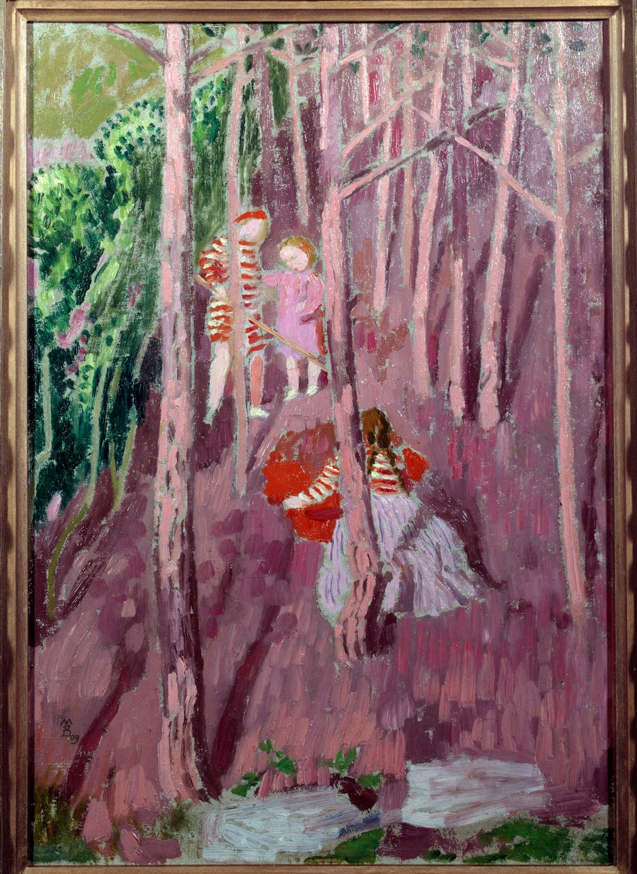 Kinderen in het Bos van Silencio door Maurice Denis