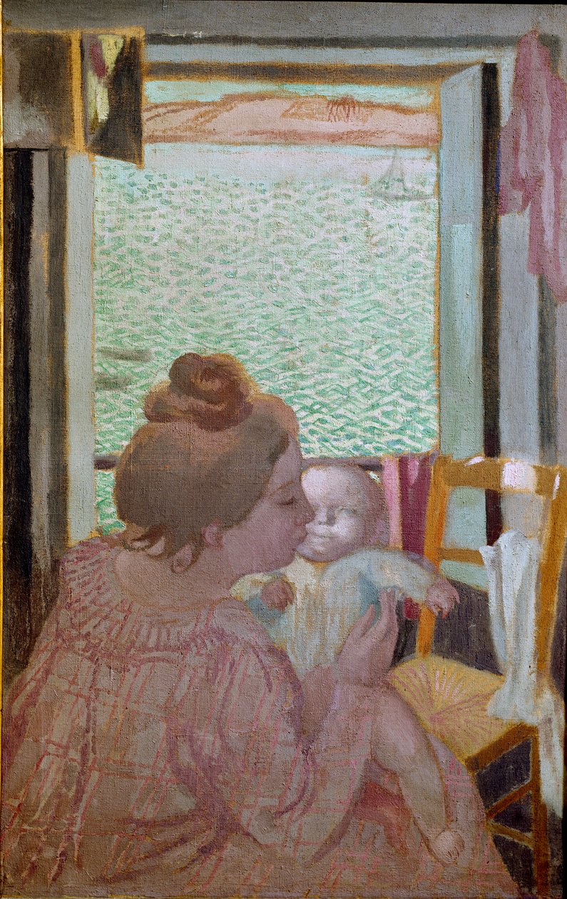 Moederschap bij het raam door Maurice Denis