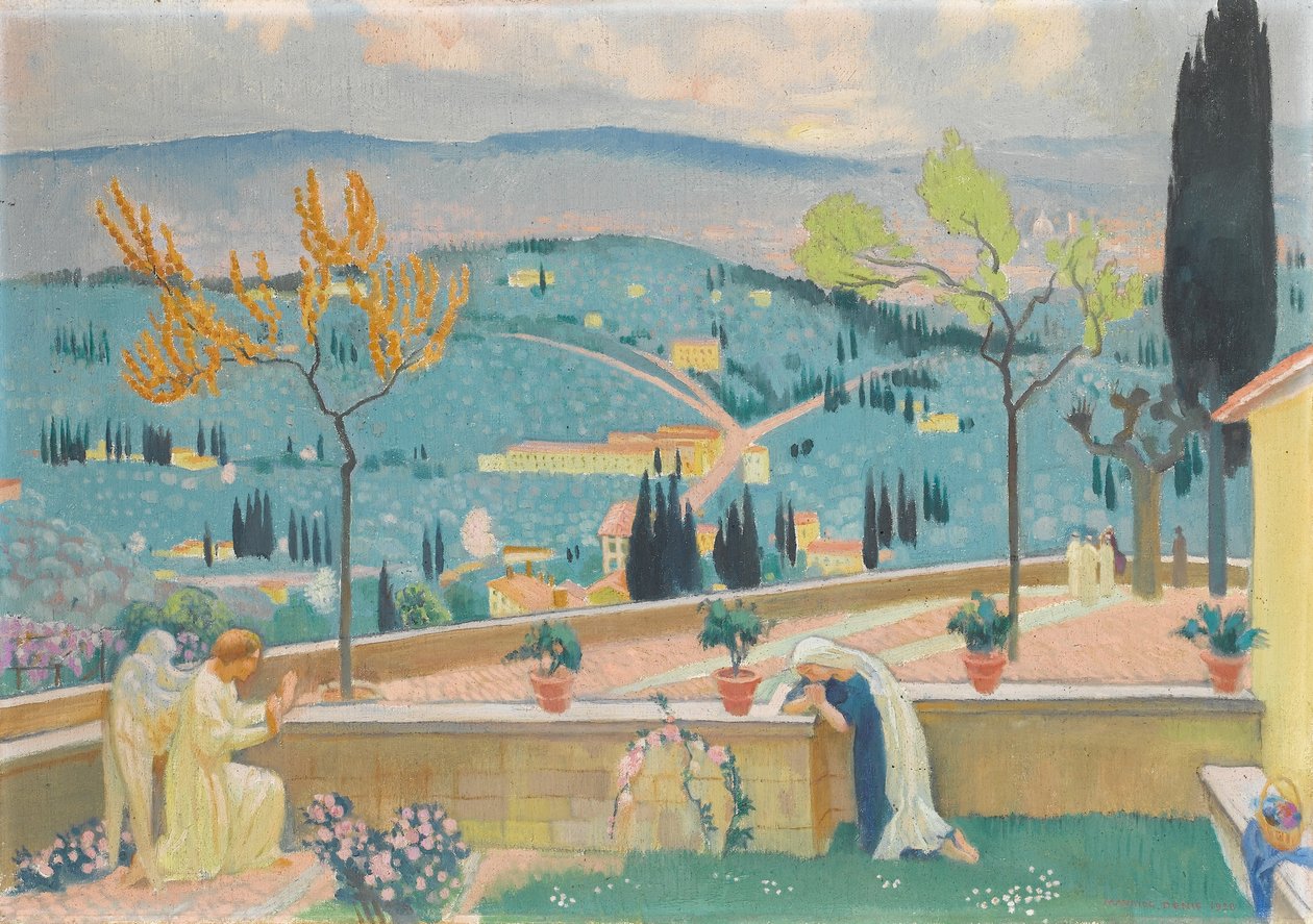 De Annunciatie in Fiesole, 1928 door Maurice Denis