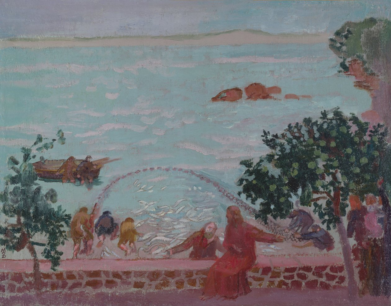 Het wonderbaarlijke vissen, ca. 1910 door Maurice Denis