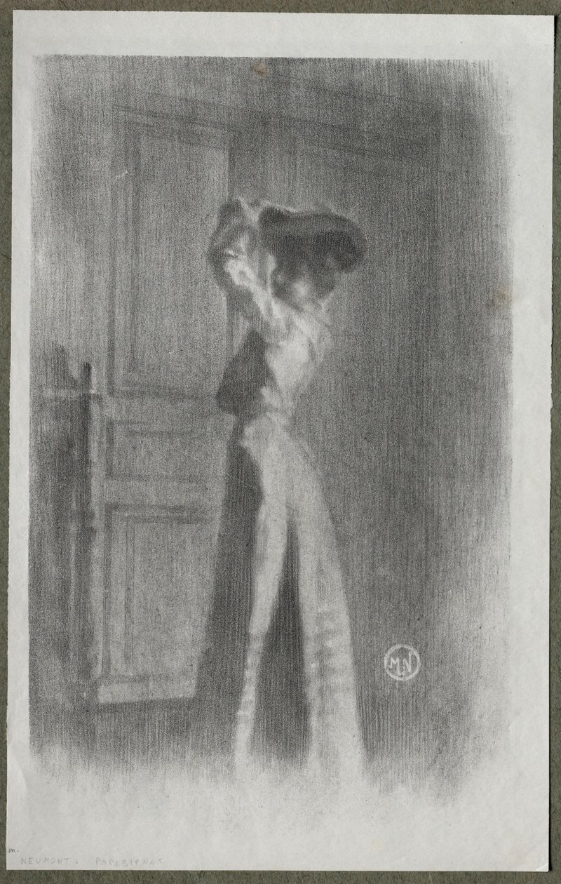 Modieuze Vrouw door Maurice Louis Henri Newmont