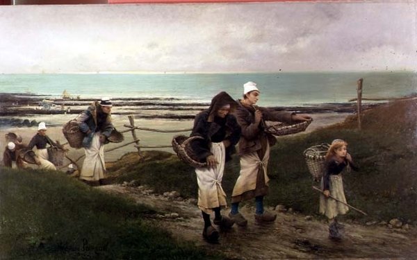 Bretonse Scène door Maurice Poirson