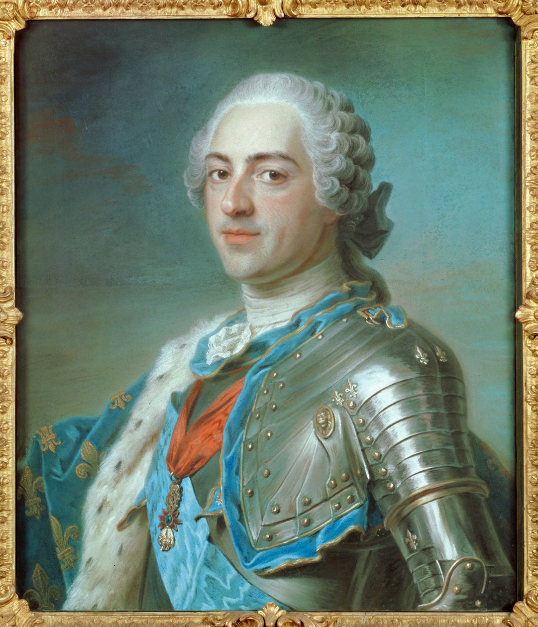 Louis XV ... door Maurice Quentin de La Tour