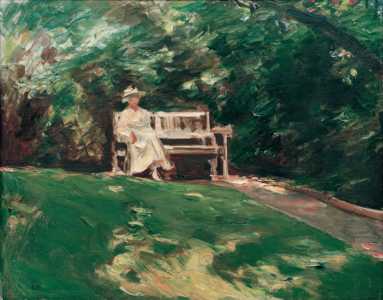 De tuinbank door Max Liebermann