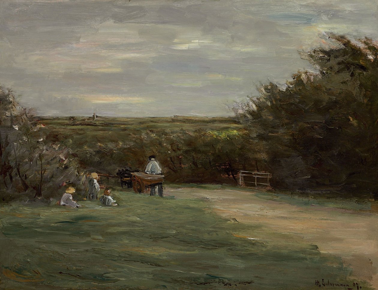 Landschap bij Noordwijk, Noordwijk-Binnen door Max Liebermann