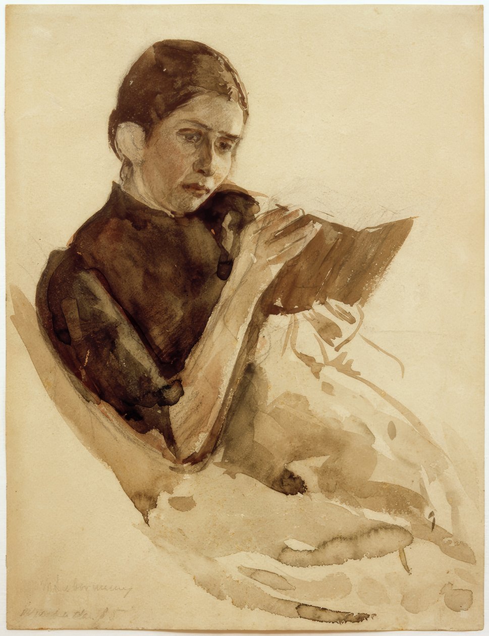 Max Liebermann, Echtgenote van de Kunstenaar, Martha Liebermann door Max Liebermann