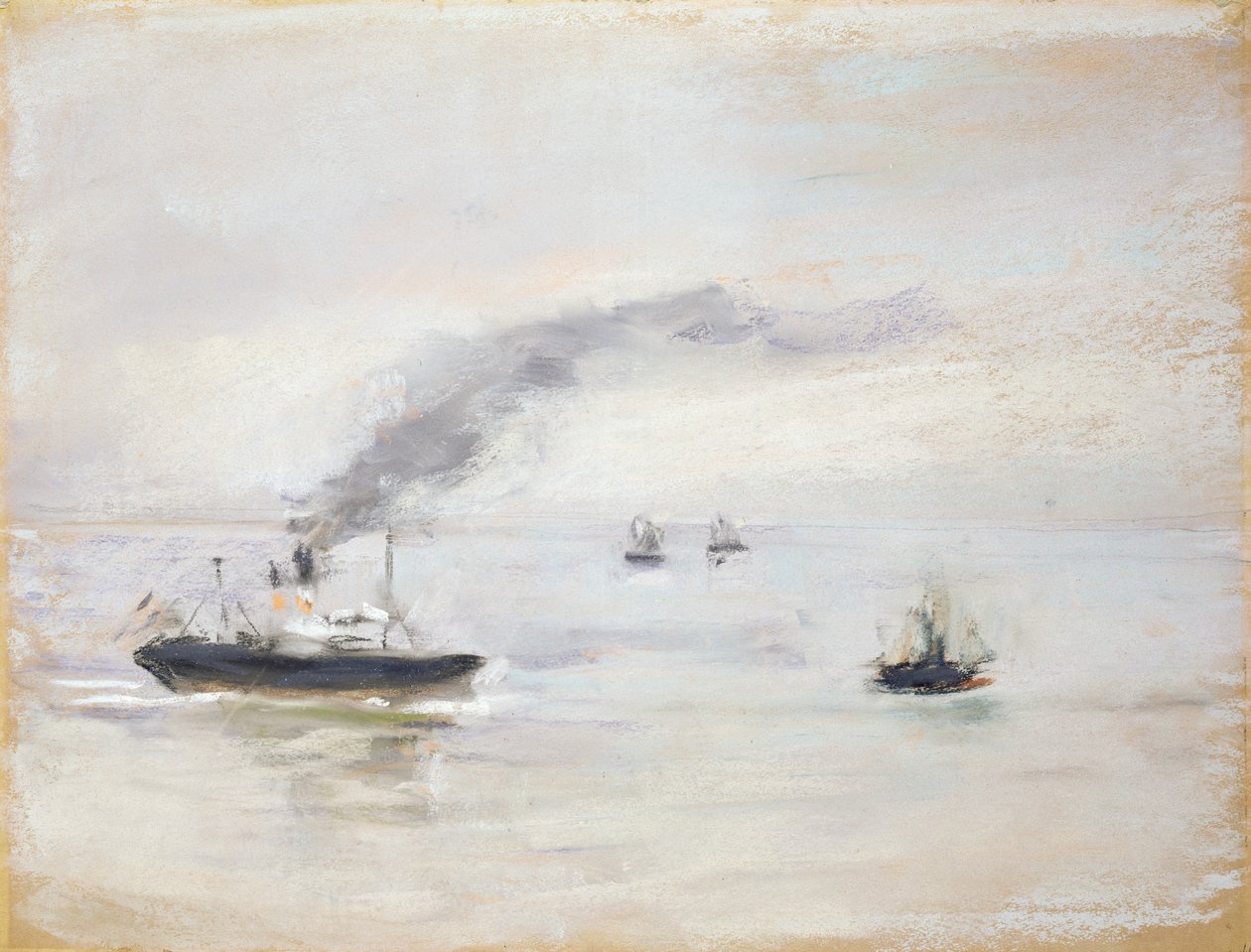 Regenachtige dag bij de Elbe, 1903 door Max Liebermann