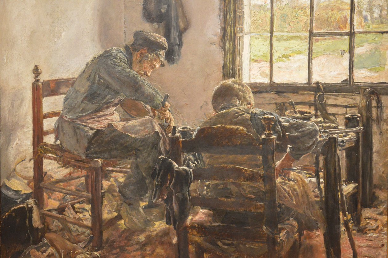 Schoenmakerij door Max Liebermann