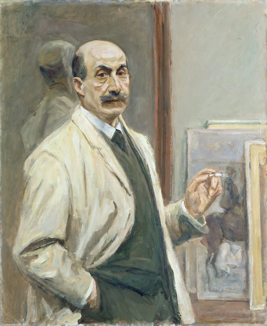Zelfportret, 1910 door Max Liebermann