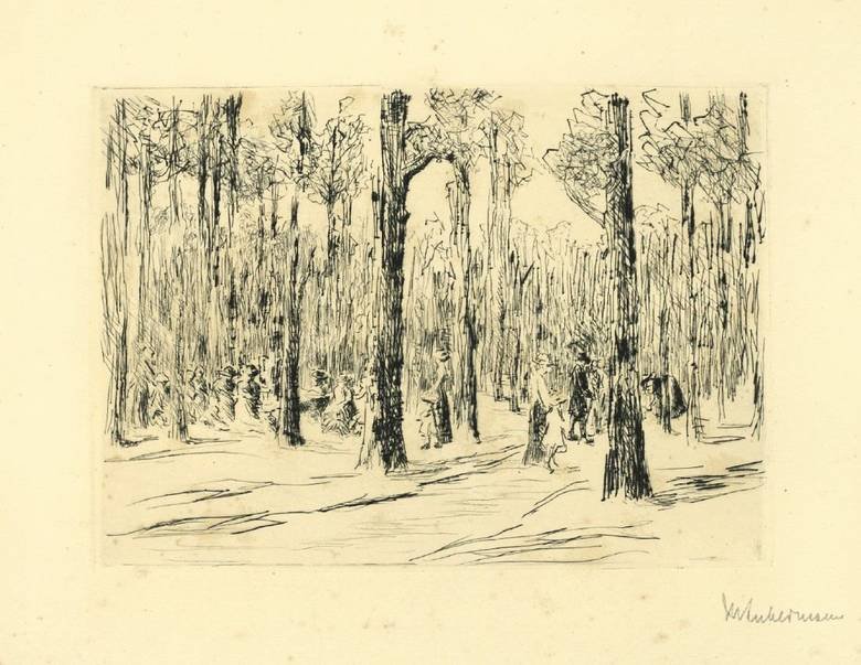 Tiergarten door Max Liebermann