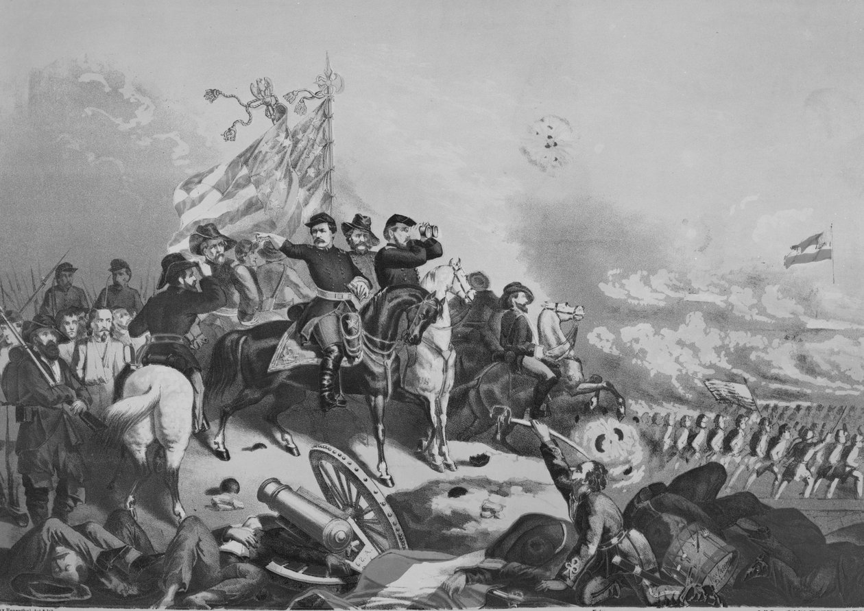 Slag bij Antietam in 1862, 1865 door Max Rosenthal