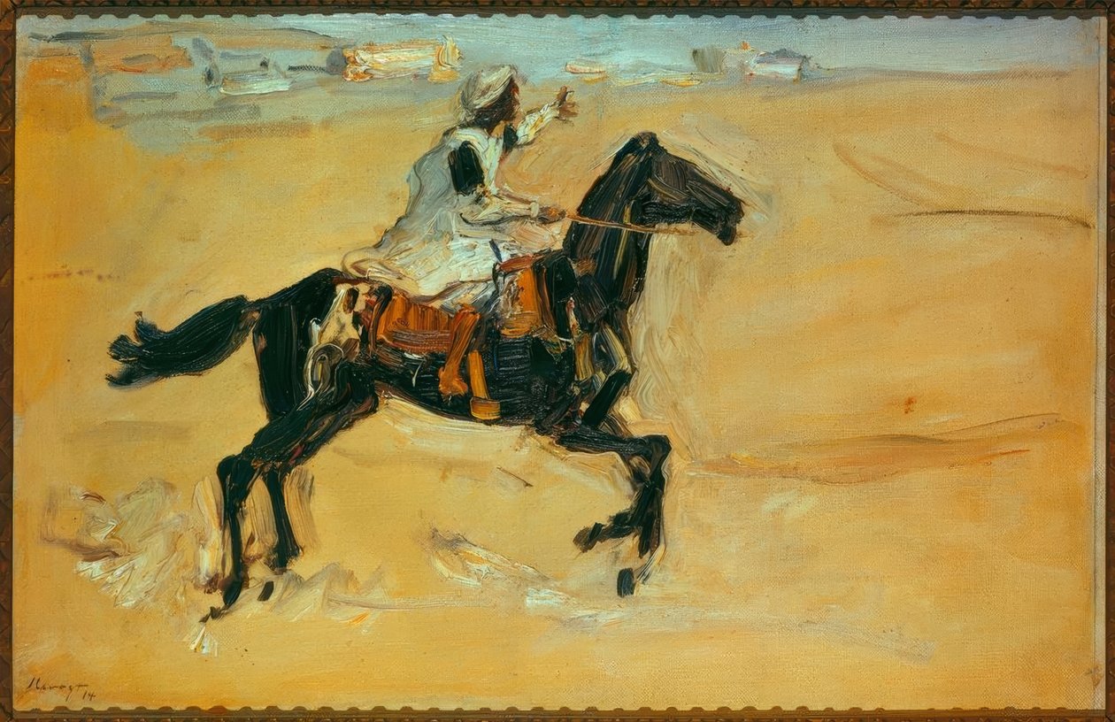 Arabier te paard door Max Slevogt