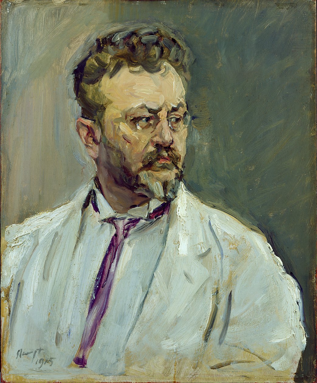 Zelfportret, 1915 door Max Slevogt