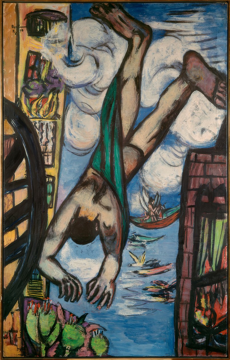 Vallende door Max Beckmann