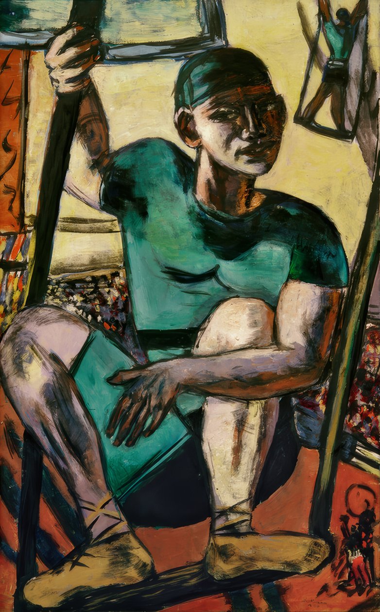 Acrobaat op de Schommel door Max Beckmann