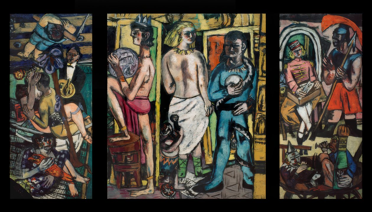 Acrobaten door Max Beckmann