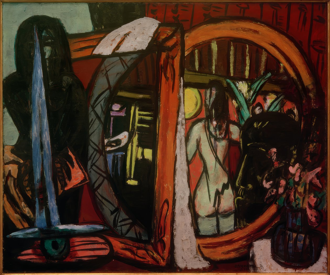 Beeldhouwatelier door Max Beckmann