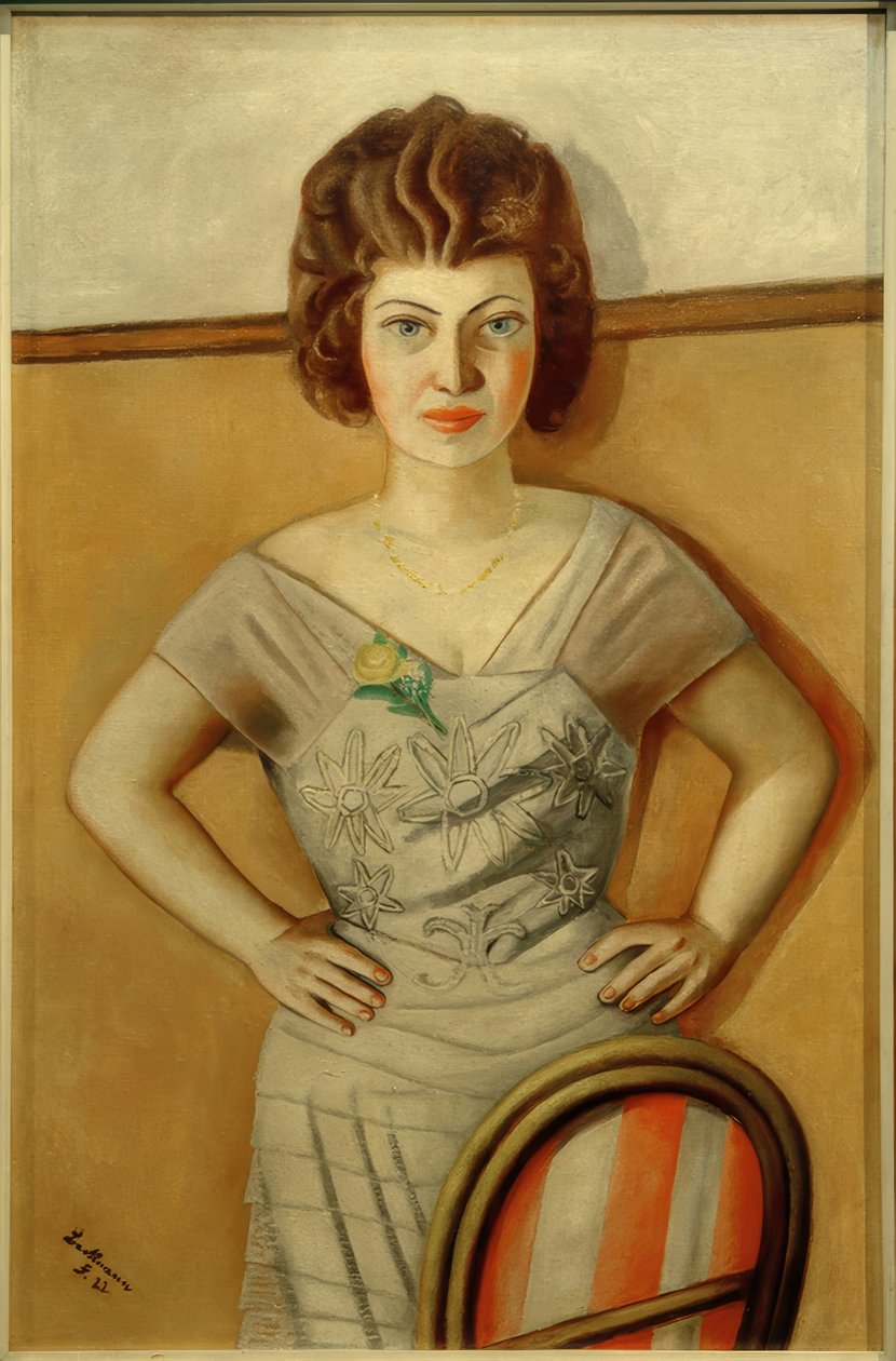 Portret Mevrouw Dr. Heidel. Portret van een Roemeense door Max Beckmann